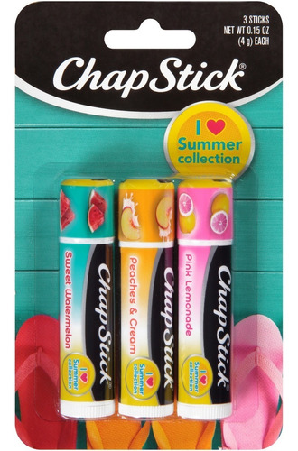 Chapstick Collection I Love Summer Lip Balm Blister 3 U Orig