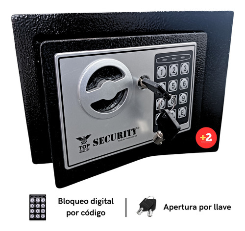 Caja Fuerte Digital Peq Security Acero Al Carbono 23x17x17