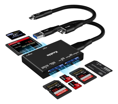 Lector De Tarjetas Sd 7 En 1, Tarjeta De Memoria Kxable Usb