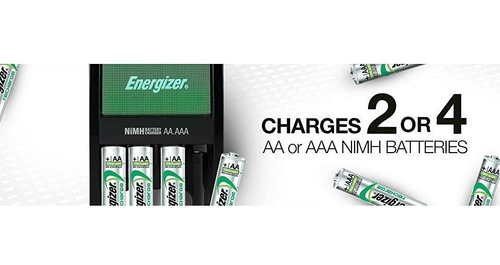 Imagen 5 de 5 de Cargador Energizer Maxi Y Baterias Recargables Aa Combo Kit
