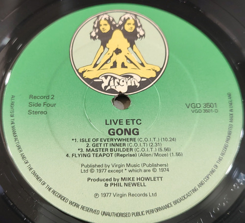 Gong Live Etc 2lp Ingles 1r Edicion Soft Machine Frank Zappa Ingles 1ra Edicion (Usado)