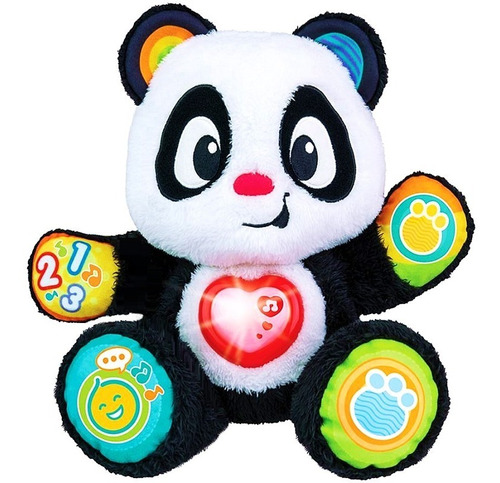 Muñeco De Peluche Interactico Didactico Oso Panda Winfun 