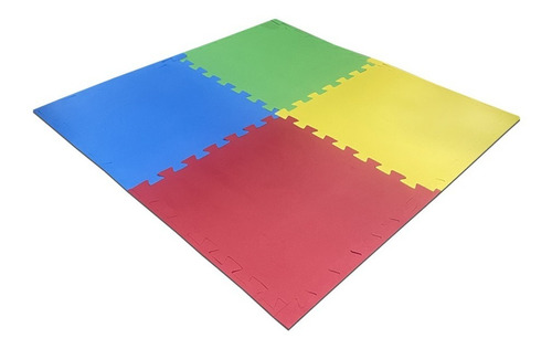 Kit 4 Tatame Tapete Eva 100x100x1cm 1x1 Metro 10mm