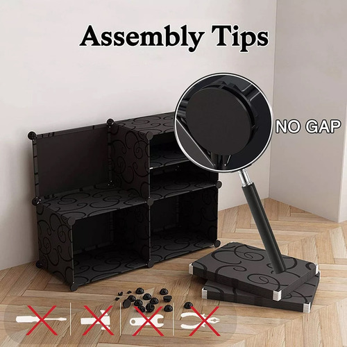 8 Niveles Zapatera Organizador Modular Rack Armable Multiuso