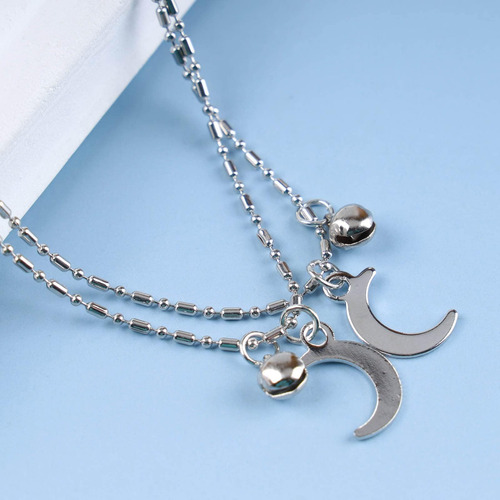 Aneneiceera Tobillera Bohemia Con Forma De Luna En Capas, To