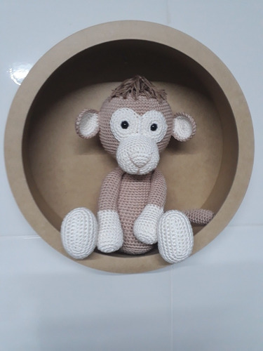 Bichinho Crochê Amigurumi Macaco Decoração Infantil