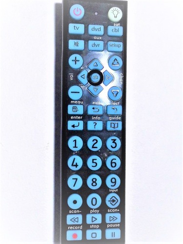 Control Tv Magnavox/ Universal Números Grandes + Iluminación