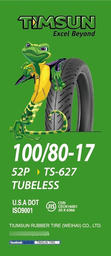 Cubierta Timsun 100 80 17 Ts627