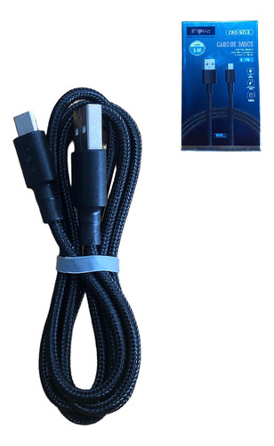 10 Cabo Inova Micro Usb V8 Nylon 1m Atacado 