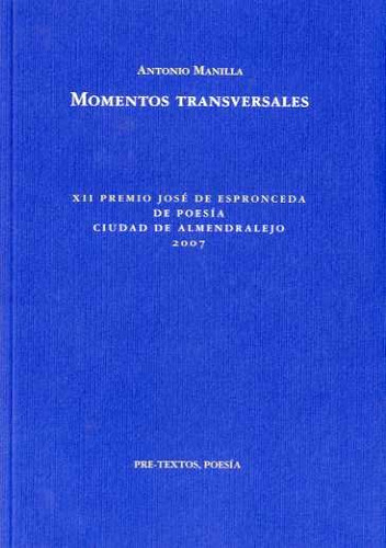 Libro Ã¡momentos Transversales - Manilla, Antonio