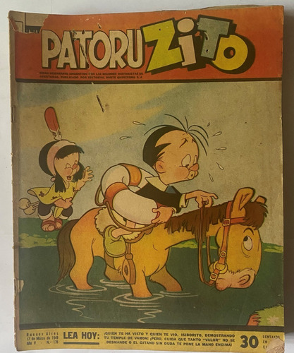 Patoruzito, Nº 176 Semanario De Historietas Grande 1949 Cr02
