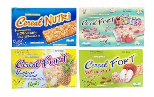 Pack X 6 Cajas  Barrita Cereal Fort X 24u A Eleccion Felfort