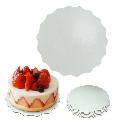 Cake Boards Base Ondulado Para Bolo 16 Cm Mdf (5 Unidades)