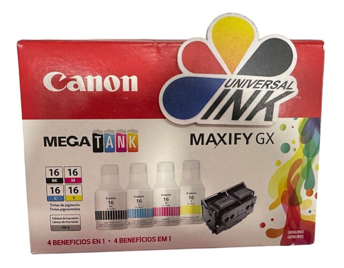 Cabezal Canon Gx6010-gx7010 +tinta 16 N-c-m-y Originales