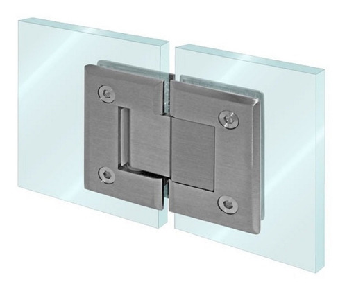 Bisagra Vidro-vidrio 180° Material Acero Inox Color Satin