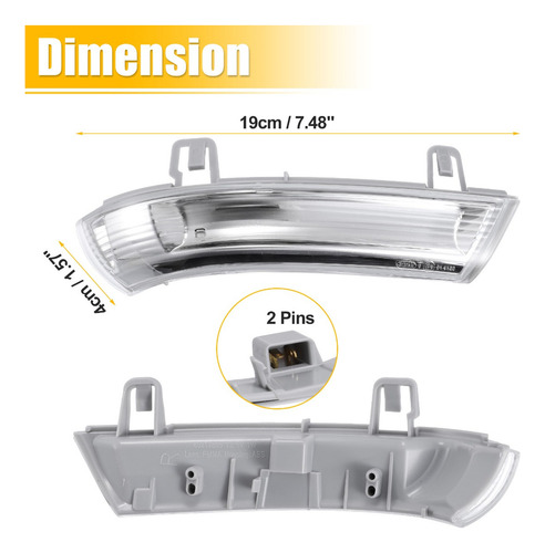 Luz Del Espejo Retrovisor Del Coche Volkswagen Gti 2006-2009