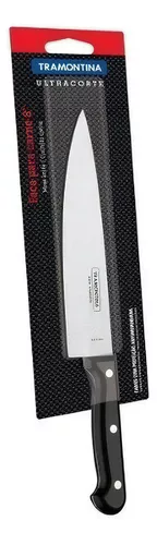 Cuchillo Cocina Medio Golpe 20Cm Ivo Solo Negro Inox