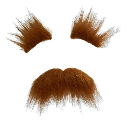 Bigotes Y Cejas Postizas Para Halloween, Barba Para