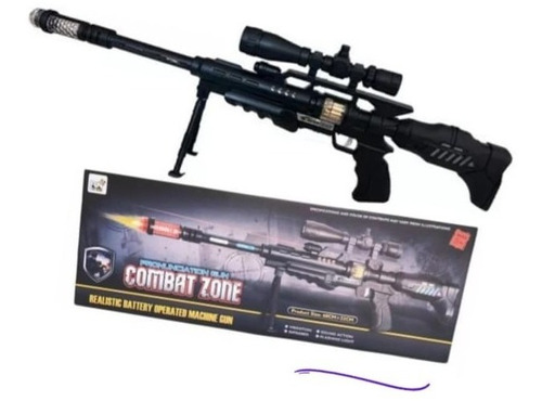 Metralhadora Brinquedo Infantil C/ Laser Arma Fuzil Sniper 
