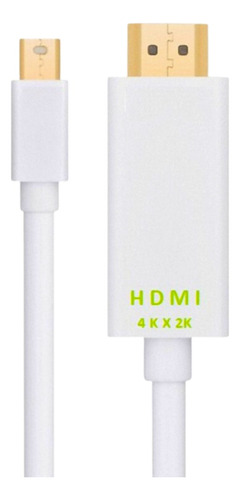 Cabo Mini Displayport Hdmi 4k 1,80m Thunderbolt Hdmi 4kx2k