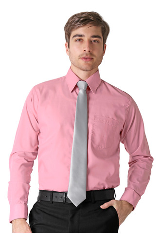 Camisa Hombre Vestir Regular Rosa Lavin 54104604
