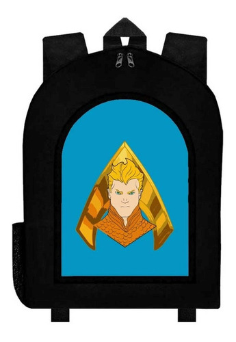 Mochila Aquaman Negra Adulto / Escolar A7