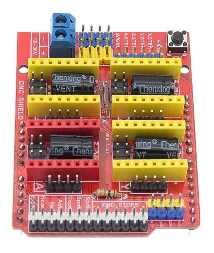 Shield Cnc Impresora 3d 4 Ejes Para Arduino 