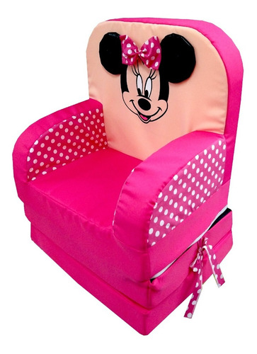 Asiento Infantil Sillon Cama Sofa Individual Niños Minnie Rs