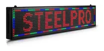 Comprar Letrero Led Programable Wifi Publicidad 100cmx20cm Steelpro