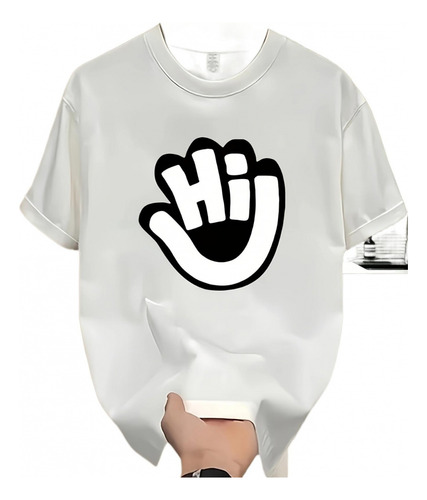 Camiseta Casual De Verano Con Cuello Redondo Para Hombre