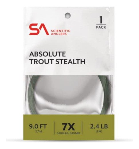 Señuelo De Pesca Scientific Anglers Absolute Trout Stealth Leader Color Oliva Claro X 0.363kg