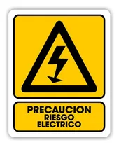 Comprar Señalamiento Precaución Riesgo Eléctrico 25x35 