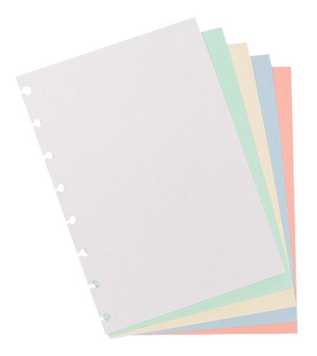 Bloco Folhas Refil Colorido Liso A5 Caderno Inteligente