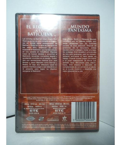 Imagen 2 de 2 de Batman El Regreso A La Baticueva Dvd Original Mundo Fantasma