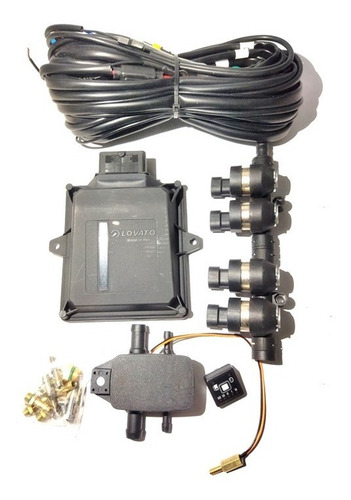 Imagen 1 de 1 de Kit Ecu Lovato, Conmutador, Sensores, Inyectores 4 Cilindro