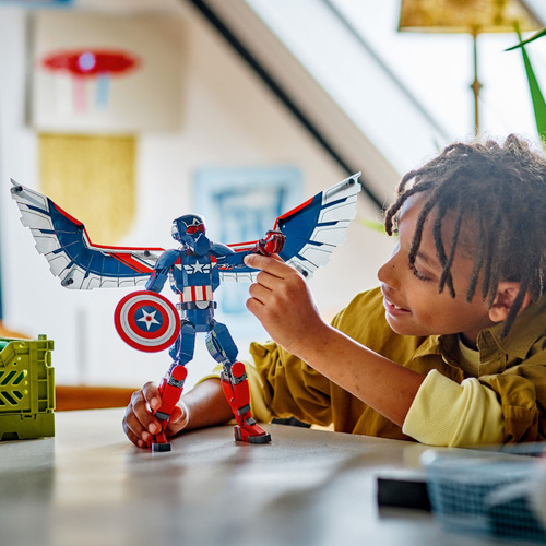 Lego Marvel Figura De Construir: Capitán América 76296