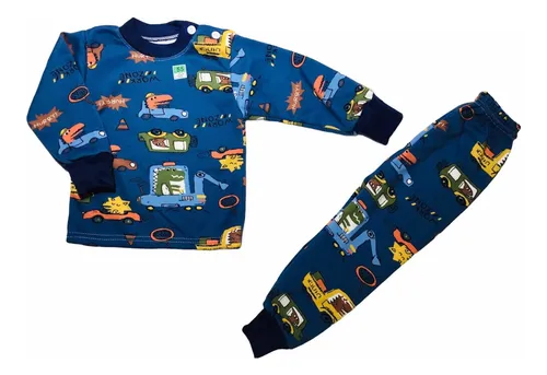Pijama Franela Cocodrilo Y Dinosaurio Para Niños