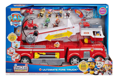 Paw Patrol Ultimate Rescue Camion Bomberos Patrulla Canina 