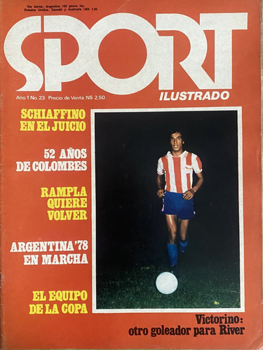 Revista Sport Ilustrado Nº 23, Victorino, Fútbol Cr04