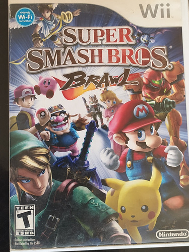 Smash Bros Brawl Para Wii Caja Y Folleto Original (no Sirve)