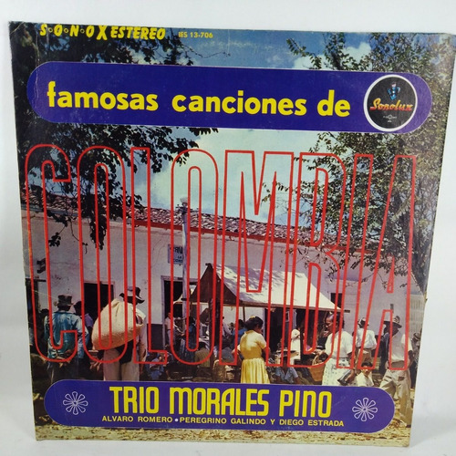 Lp Vinilo  Trio Morales Pino Famosas Canciones De Colombia