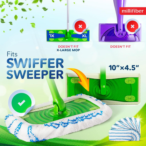 Almohadillas De Microfibra Reutilizables Para Mopa Compatibl