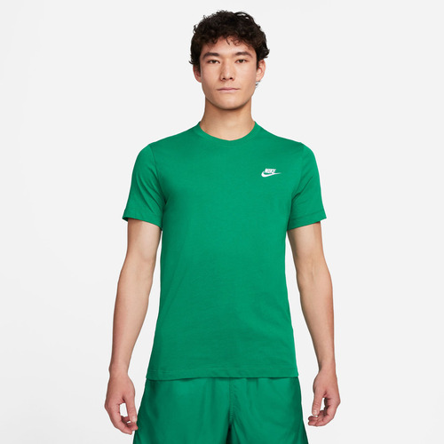 S - Ar4997-365 - Verde Oscuro - Camiseta Hombre Nike Nsw Clu