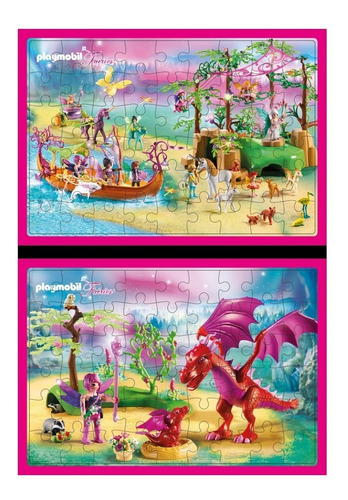 Puzzle Rompecabezas Inkdrop Playmobil 54 Piezas Infantil