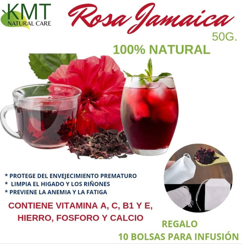 Rosa Jamaica - Flor Hibisco - Te Infusión - 40g.