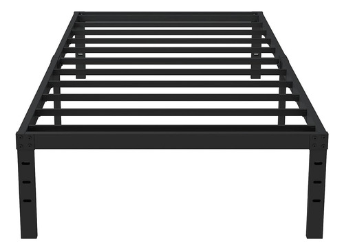 ~? Upcanso Twin Bed Frame No Se Necesita Un Somier, 14 Pulga