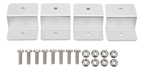 4 Piezas De Soportes En Forma De Z De Aleación De Aluminio P