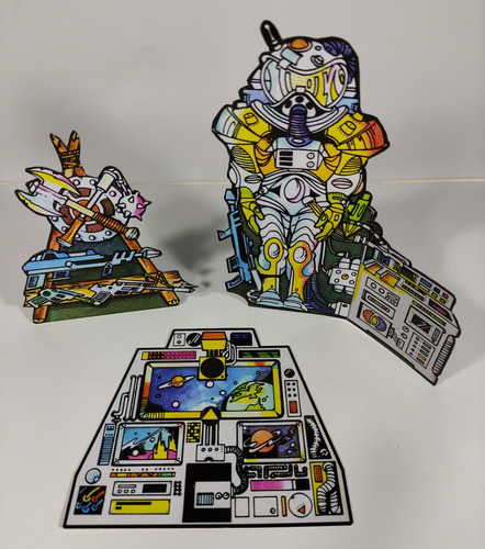 Stickers Carton Castillo Grayskull Heman Masters Of Universe (Usado)