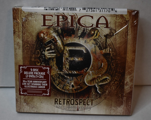 Epica Retrospect 10th Anniversary Live 2 Dvd + 3 Cd