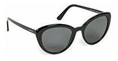 Prada Prda 02vs 1ab5s0 Negro Plástico Gato-eye Gafas Dj697